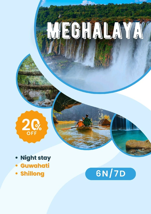 MEGHALAYA (14th Aug)- 6N/7D