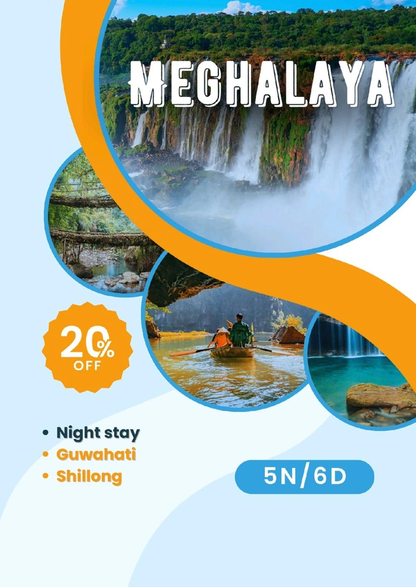 MEGHALAYA (22nd Jan)- 5N/6D