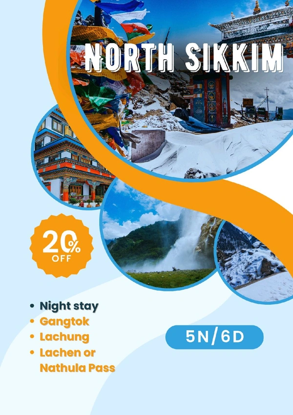 NORTH SIKKIM (22nd Jan)- 5N/6D MAP