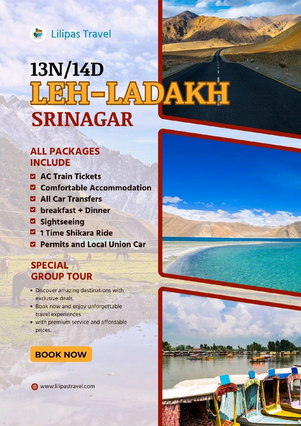 LEH LADAKH SRINAGAR (DLX)- 13N/14D MAP