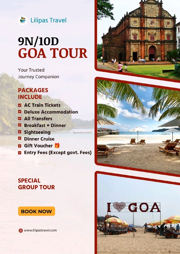 GOA FULL TOUR (7th Dec)- 9N/10D MAP