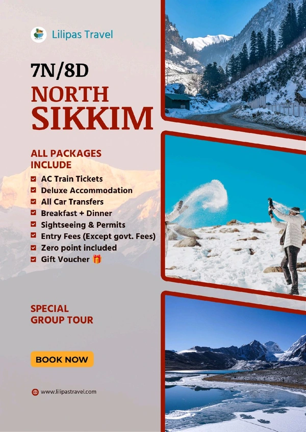 NORTH SIKKIM (19th March 2027)- 4N/5D MAP