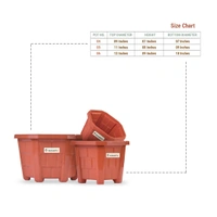 Vrukshveda Hexagone Plastic Planter - No.5
