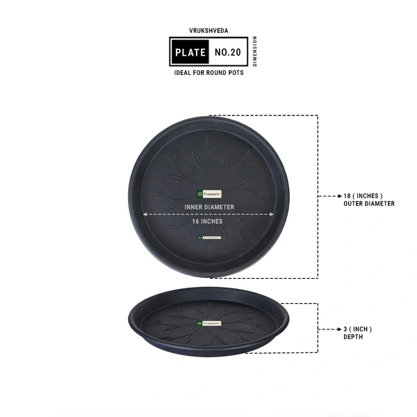 Vrukshveda UV Bottom Tray Extra large - No.20