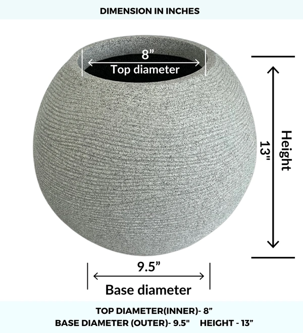 Vrukshveda Juniper Planter 15 - Marble White