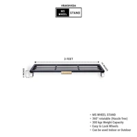 3 ft - Wheel Bench Stand 