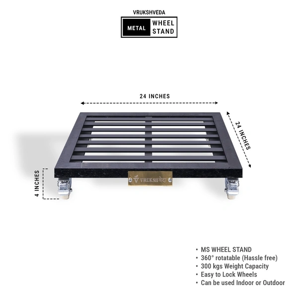 24 inch - Square Wheel Stand 