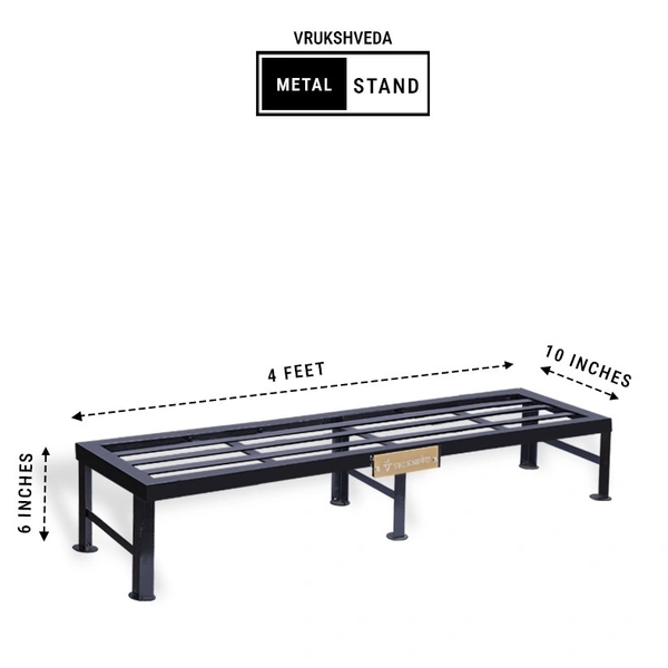 Vrukshveda 4 ft - Bench Stand - Powder Coated, Black