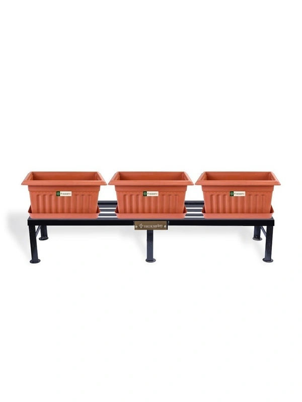 Vrukshveda 4 ft - Bench Stand - MS, Black