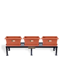 Vrukshveda 4 ft - Bench Stand - Powder Coated, White