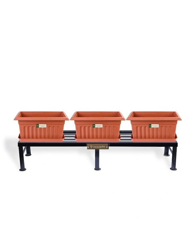 Vrukshveda 4 ft - Bench Stand - Powder Coated, White