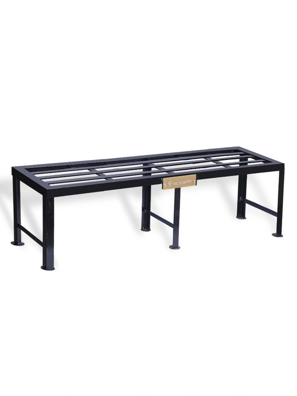 Vrukshveda 4 ft - Tall Bench Stand [Rust Free] - Powder Coated, Black