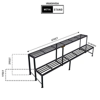 Vrukshveda II Tier Metal Stand - 6 Feet - 