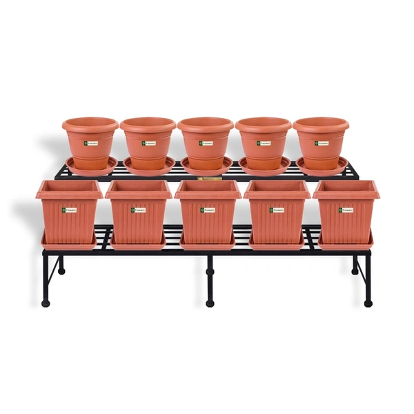 Vrukshveda II Tier Metal Stand - 6 Feet - 