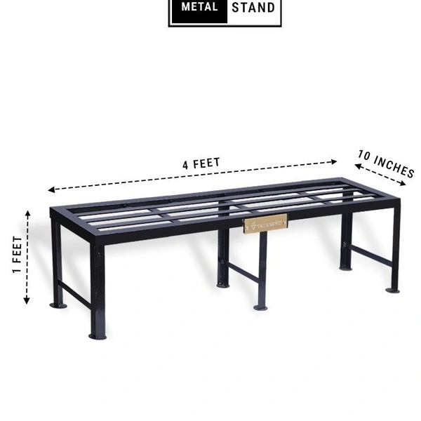 Vrukshveda 4 ft - Tall Bench Stand - Powder Coated, Black