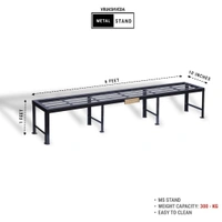 Vrukshveda 6 ft - Tall Bench Stand - Powder Coated, White
