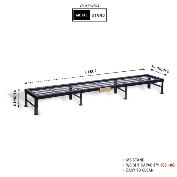 Vrukshveda 6 ft - Bench Stand - Powder Coated, White
