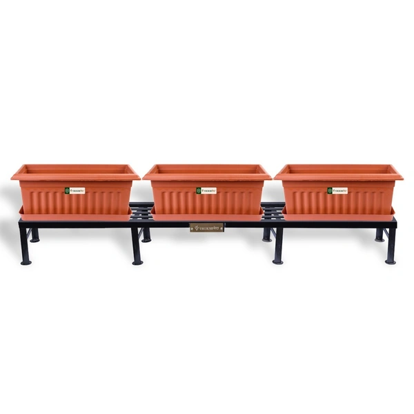 Vrukshveda 6 ft - Bench Stand - MS, Black