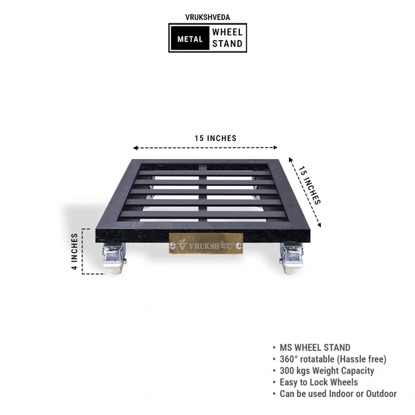 15 inch - Square Wheel Stand 