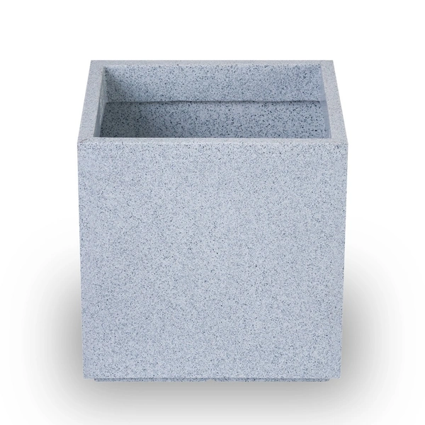 Vrukshveda Cubo Outdoor Planter - 17 Inch, White