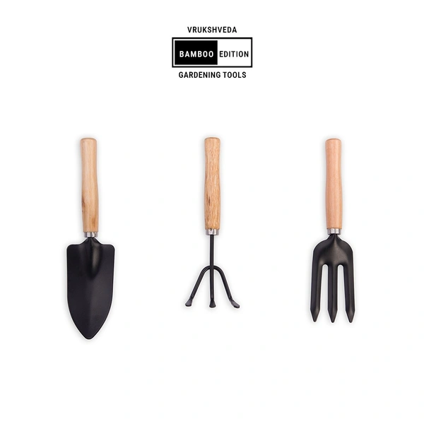 Vrukshveda Bamboo Tool Set (Pack of 3)