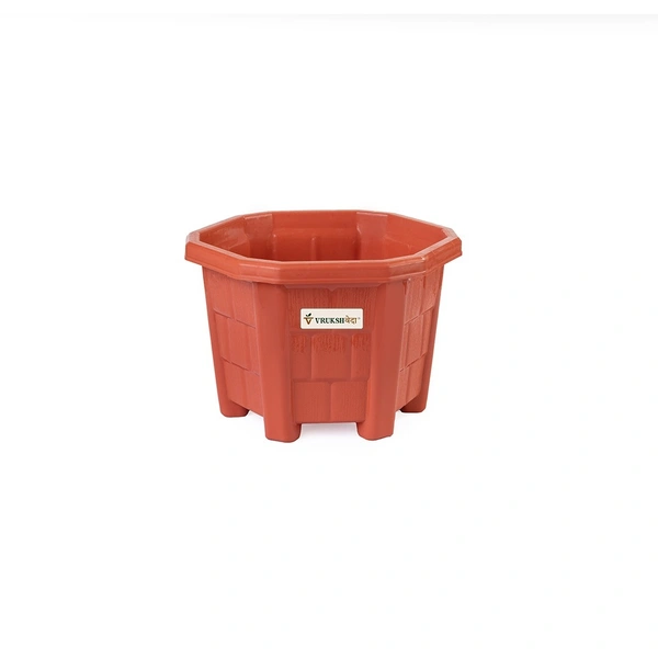 Vrukshveda Hexagone Plastic Planter - No.5