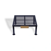 Vrukshveda 1 ft - Square Tall Stand [Rust Free] - Powder Coated, Black