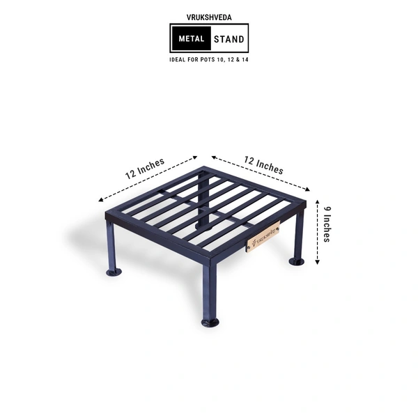 Vrukshveda 1 ft - Square Tall Stand - 