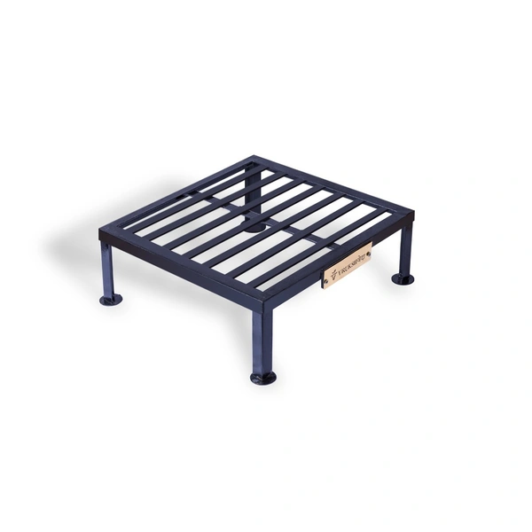 Vrukshveda 15 inch - Square Stand [Rust Free] - Black