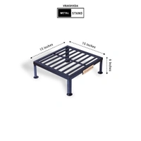 Vrukshveda 15 inch - Square Stand [Rust Free] - Black