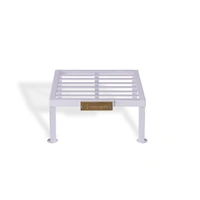 Vrukshveda 1 ft - Square Tall Stand [Rust Free] - Powder Coated, White