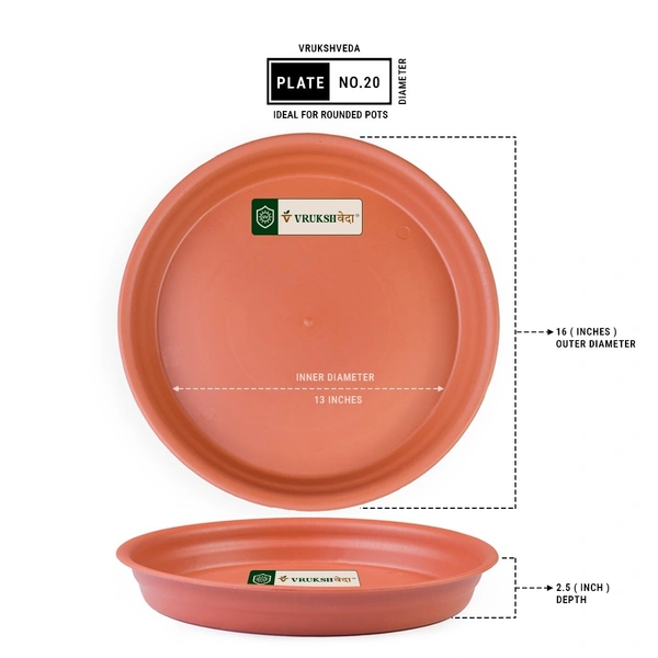 Vrukshveda UV Round Bottom Tray - No.20