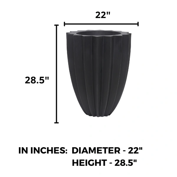 Vrukshveda Juniper Star Planter - Gray