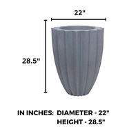 Vrukshveda Juniper Star Planter - Marble White