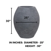 Vrukshveda Juniper Big Planter 30 - Gray