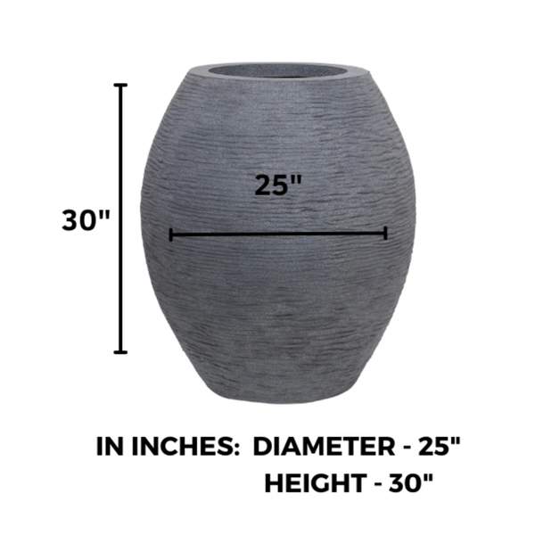 Vrukshveda Juniper Big Planter 30 - Gray