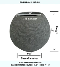 Vrukshveda Juniper Planter 15 - Gray