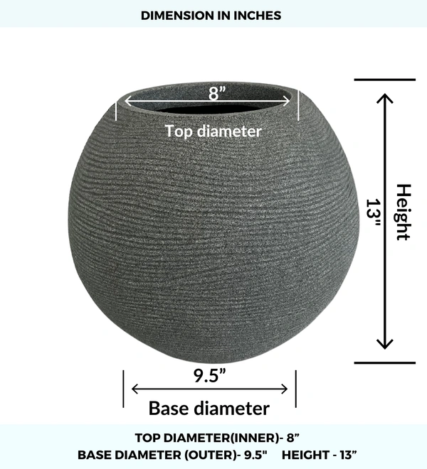Vrukshveda Juniper Planter 15 - Gray