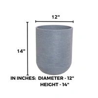 IRIS Tall Planter 14 - Gray
