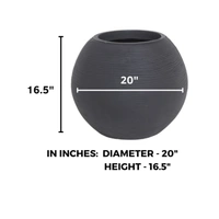 Vrukshveda Juniper Planter 20 - Marble White