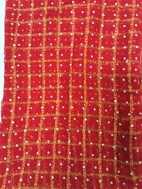 Nupur  Viscose Columbia Chokra  - Bright Red, 5.5, Check Color Before Order