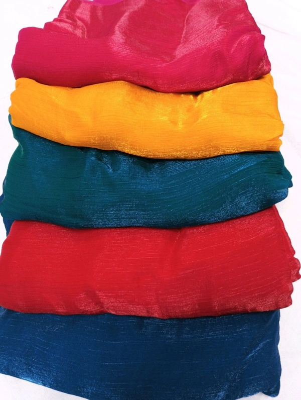 U.P.silk Mills Frendy Chiffon  - Endeavour, Check Color Before Order