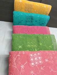 Simmar Chiffon With Embroidery And Swarovski In 5 Color Matching