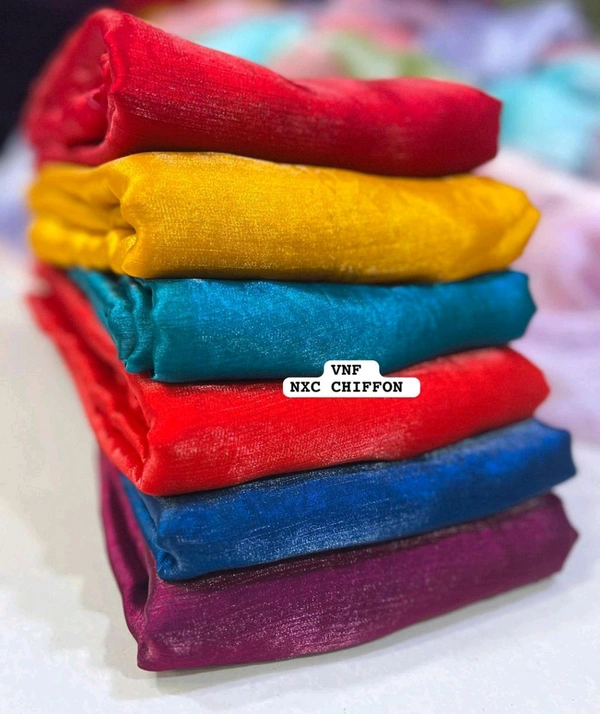 Vnf N/C Chiffon Dark 6 Colour Matching 