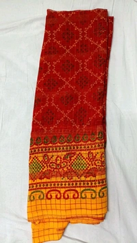 Sakambari Sarees Print Chunri Sarees On Sharmili - Red
