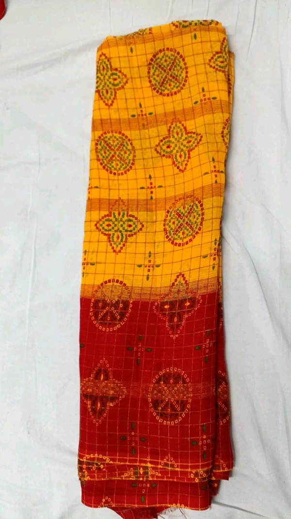 Sakambari Sarees Print Chunri Sarees On Sharmili - Red