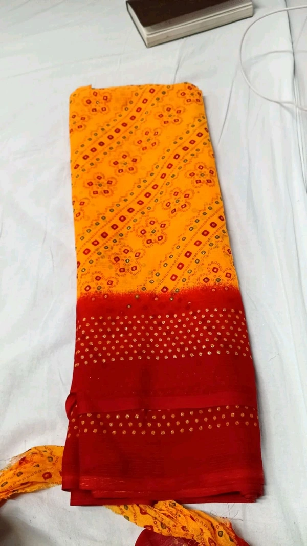 Sakambari Sarees Print Chunri Sarees On Sharmili - Red