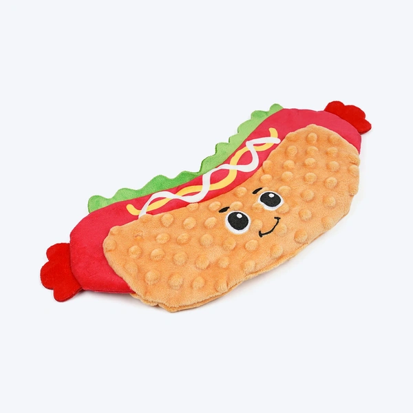 Hotdogger Squeaky Plush Toy For Dog