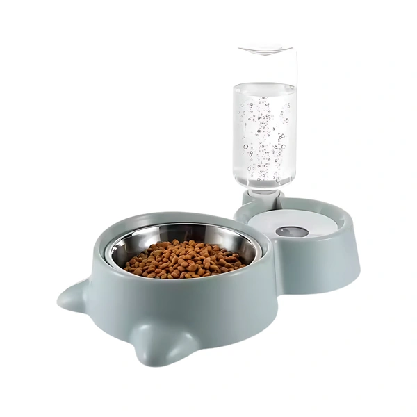 2 in 1 Bowl Water and Food Cat Feeder