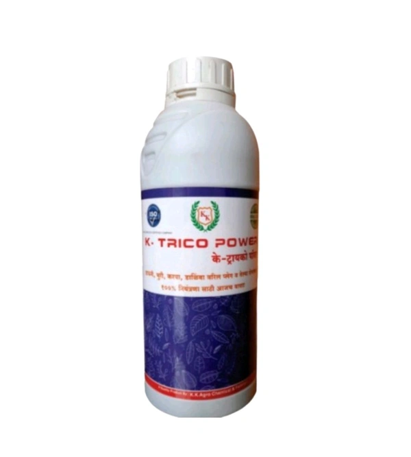 K-Trico-Power(Trichoderma Viride Liquid 1X10^8 CFU/ml) Bio-Organic(1L) For Control All Fungal Disease & Seed Germination For All Plants & Seed - Black, 1 Litr